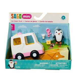 Sago Mini Ice Cream Truck 5pc Playset With Penguin Figure & Accessories